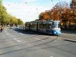 Wagen 2163 berfhrt gerade den Abzweig zur Ackermannschleife.