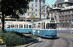 München MVV Tramlinie 7 (M5.65 2620) Karlsplatz am 17. August 1974. - Scan eines Diapositivs. Kamera: Minolta SRT-101.