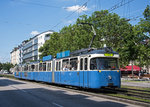 Die P-Wagen sind auch im Jahr 2016 noch immer fleißig unterwegs und derzeit auf den Linienbündel 28/21 unterwegs wegen Bauarbeiten zwischen Karlspatz (Stachus) - Sendlinger Tor.