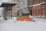 Durch die Anhaltenden Schneefälle am 07/08.02.21 musste auch Zeitweise der Straßenbahnbetrieb in Nordhausen eingestellt werden.