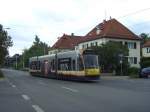 Nchste Haltestelle, Dr.Robert Koch-Strae! TW 103 in der Stollberger Strae am 20.07.05.