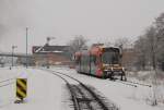 Verkehrsbetriebe Nordhausen 201 am 29.03.2013 abgestellt in Nordhausen Nord.