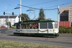 Plauen - PSB/Sonderfahrt - Der 1991 zur  Bier-Elektrischen  umgebaute Tw78 (VEB Waggonbau Gotha Typ T2, Bauj.