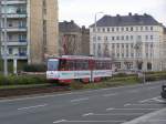 Straenbahn in Plauen (Aufnahme im November 05) in Richtug Oberer Bahnhof