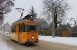 Winterdienst bei der Plauener Straßenbahn am 29.12.14 zu sehen in der August-Bebel-Straße.