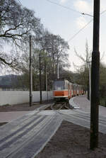 Potsdam VIP SL 6 (KT4D 015) Berliner Straße / Endhaltestelle (Ausstieg) Glienicker Brücke am 13.