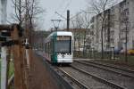 Vario Bahn  433  auf dem Weg zum Kirchsteigfeld am 02.01.2014.