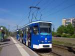 Tatra T6A2 Nr.708 der RSAG Rostock an der Haltestelle Kurt-Schumacher-Ring auf der Linie 2 (sic!) unterwegs