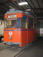 Instandhaltungswagen Nr 552, aufgenommen anllich des  Tages der offenen Tr  im Depot 12, dem Traditionsbereich der Rostock Straenbahn AG (RSAG), Rostock [19.09.2009]