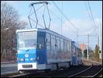 Tatra Straenbahn in Rostock am 12.02.2014