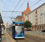 Rostock RSAG SL 1 (DÜWAG/DWA-6NGTWDE 661) Lange Strasse am 16.