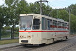 Tatra T6A2(704)stand fr kurzfahrten von Rostock-Marienehe zum Betriebshof Hamburger Str.im Depot 12 bereit.17.09.2016