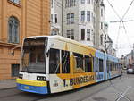 Bombardier Flexity Classic 825 des Nahverkehr Schwerin in Schwerin auf der Linie 1 am 01.