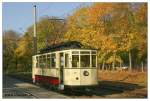 Tw 16 der Strausberger Eisenbahn an der Endhaltestelle S-Bahnhof, aufgenommen am 30.10.2005.