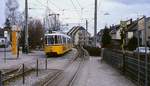 GT4 496 und ein weiterer GT4 am 01.03.1987 in Echterdingen.