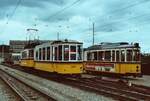 Auf dem Areal des Bahnhofs Möhringen begegneten sich am 04.09.1983 ein  Sonderfahrtzug mit TW 418 und BW 1241 und der Rest eines DoT4 mit der Nummer 901. 