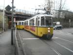 GT 4 - 424 bei der Zahn - Nopper - Strae am 01.12.2007