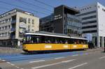 GT4 Wagen 10 am 21.04.18 in der Olgastraße in Ulm