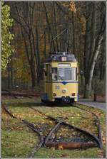 Strassenbahnlinie 87 Rahnsdorf - Woltersdorf Schleuse. Gothawagen T57 Nr. 30 in Rahnsdorf. (17.11.2019)