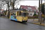 Strassenbahnlinie 87 Rahnsdorf - Woltersdorf Schleuse. Gothawagen T57 Nr. 30. (17.11.2019)