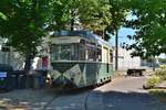 Der Arbeitswagen Tw19 Baujahr 1965 ist der jüngste Wagen im Bestand der Woltersdorfer Straßenbahn.