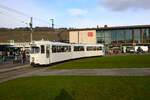 WVV Straßenbahn Würzburg Düwag GTW D8 Wagen 245 am 27.12.23 in Würzburg Hbf