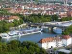 Von der Festung Marienberg hat man einen schnen Blick auf die Lwenbrcke.