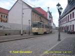 Zwickauer KT4D 946 vom Hauptmarkt Richtung Neuplanitz unterwegs.