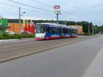 SVZ Wagen 910 nach Eckersbach am 04.07.2013 auf der usseren Schneeberger Strasse.