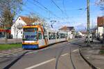 RNV Adtranz GT6N Wagen 5607 am 24.03.24 in Ludwigshafen 