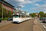 RNV Düwag GT6 Hängerzug 1017+1057 am 20.08.21 in Ludwigshafen