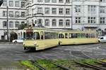 Die Museumswagen 1321 und 1363 auf der Kreuzung Gotenring/Deutz-Kalker-Straße am 12.11.2019.