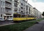 Berlin BVG SL 23 (KT4D) Friedrichshain, Warschauer Straße im August 1996.