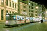 Augsburg 402 + 452, Rathausplatz, 25.02.1999.