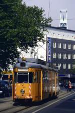 BOGESTRA-Schleifwagen, Bochum-Rathaus, September 1992