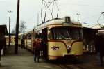 Um 1980 entstand die Aufnahme des Triebwagens 449 der Bremer Straßenbahn.