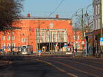 Spot an für die Straßenbahn in Dessau während der beiden Weihnachtsfeiertage 2021.