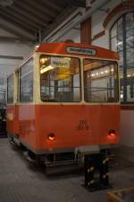Ein Gleismeßwagen im Straßenbahnmuseum Dresden. 25.04.2014 17:01 Uhr
