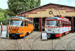 50 Jahre Tatrawagen in Halle (Saale)  Anlässlich ihrer 50-jährigen Betriebszugehörigkeit hat ebenso das Historische Straßenbahndepot (Museum) der Halleschen Straßenbahnfreunde