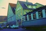 END Straßenbahn Esslingen-Nellingen-Denkendorf__Die aber auch nach Scharnhausen und Neuhausen fuhr. Tw am Ende des Gleises in Neuhausen. Weiter gings nicht.__01-04-1976