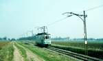 END Straßenbahn Esslingen-Nellingen-Denkendorf__Tw 2 kurz vor Neuhausen. __05-04-1971