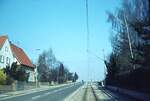 END Straßenbahn Esslingen-Nellingen-Denkendorf__Die aber auch nach Scharnhausen und Neuhausen fuhr.__Trasse an der Ortseinfahrt Denkendorf.__23-04-1973