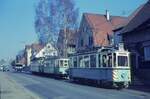 END Straßenbahn Esslingen-Nellingen-Denkendorf__Die aber auch nach Scharnhausen und Neuhausen fuhr.__Rangier-ATw 20 [ME 1950; 1965 ex SSB 297 (Typ 20.8); 1980 >SMS 2020 > Schönau > lt.