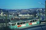 END Straßenbahn Esslingen-Nellingen-Denkendorf__Die aber auch nach Scharnhausen und Neuhausen fuhr.__Tw 13 [ME 1958] auf der Zollbergstraße bei der 1.