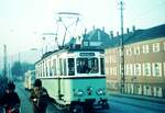 END Straßenbahn Esslingen-Nellingen-Denkendorf__Die aber auch nach Scharnhausen und Neuhausen fuhr.__Tw 3 auf der Rampe zur Pliensaubrücke.