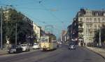 Flensburg Stdtische Strassenbahn SL 1 (Tw 41) Apenrader Strasse am 8. Oktober 1972.