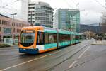 RNV Bombardier Variobahn RNV6 Wagen 4152 am 21.12.22 in Heidelberg Hbf Vorplatz