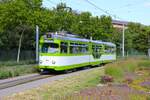 IGN Rhein Neckar Sonderfahrt mit dem Düwag GT8 516 in MVV Farben am 24.08.25 in Mannheim