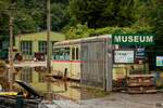 Hochwasser im Straßenbahnmuseum Kohlfurth in Wuppertal, Juli 2021.