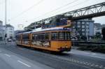 Wuppertal SL 611 (GT8 3817) Am Clef im Mai 1987.
